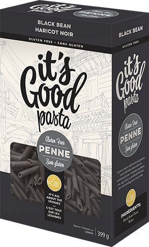 black bean pennei its good pasta box